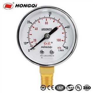 Hongqi tērauda hromēts platēts manometrs