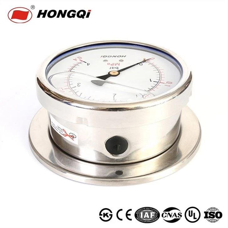 Glycerin Filled With Shockproof Dual Scale Pressure Gauge