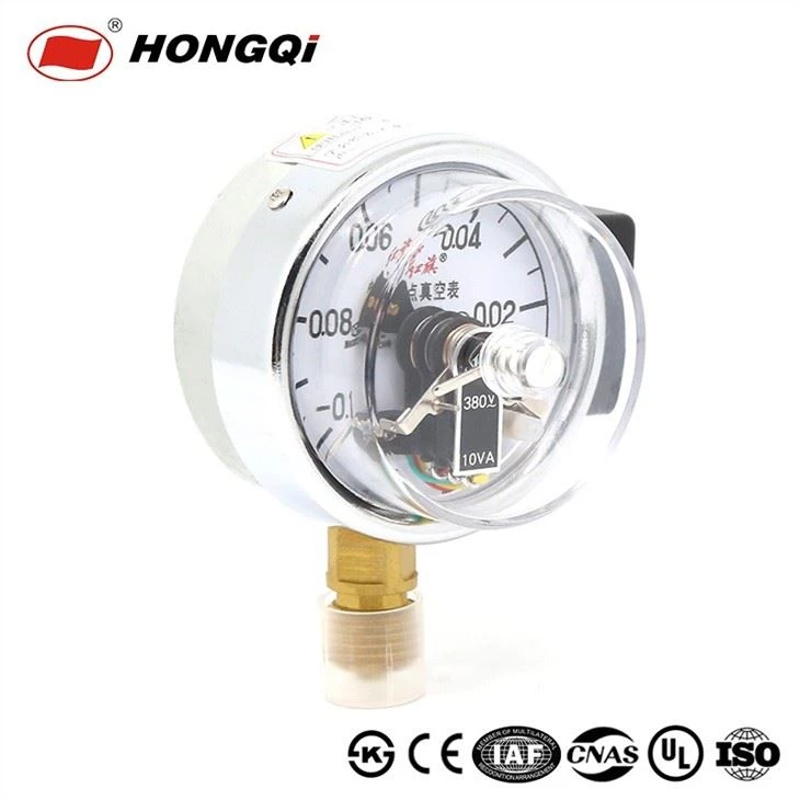 Vacuum 60mm Electric Contact Pressure Gauge Manometer