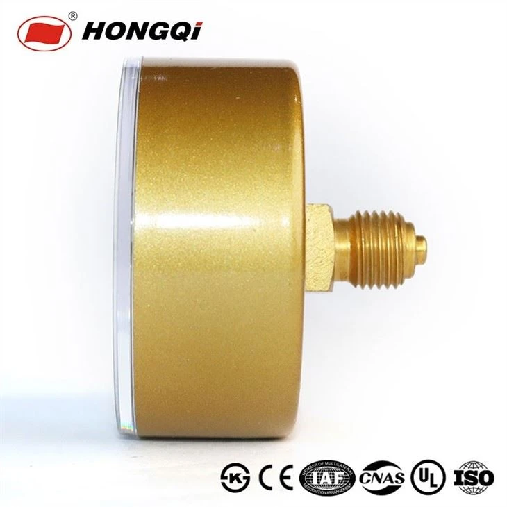 Y-60Z Brass Socket Gold Case Pressure Gauge